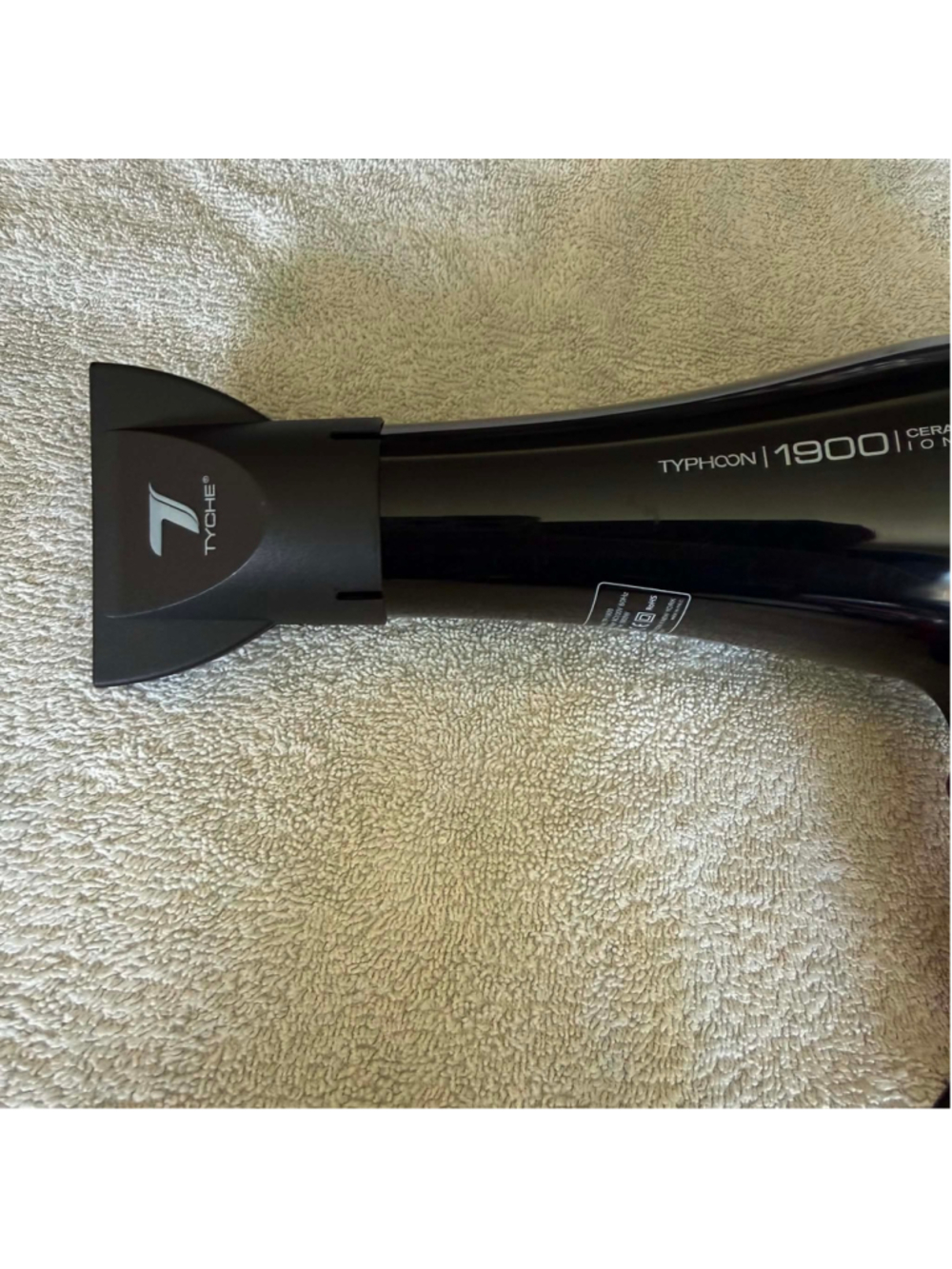 Tyche Typhoon 1900 Ceramic Ionic Hair Dryer, Black - Picture 2 of 13